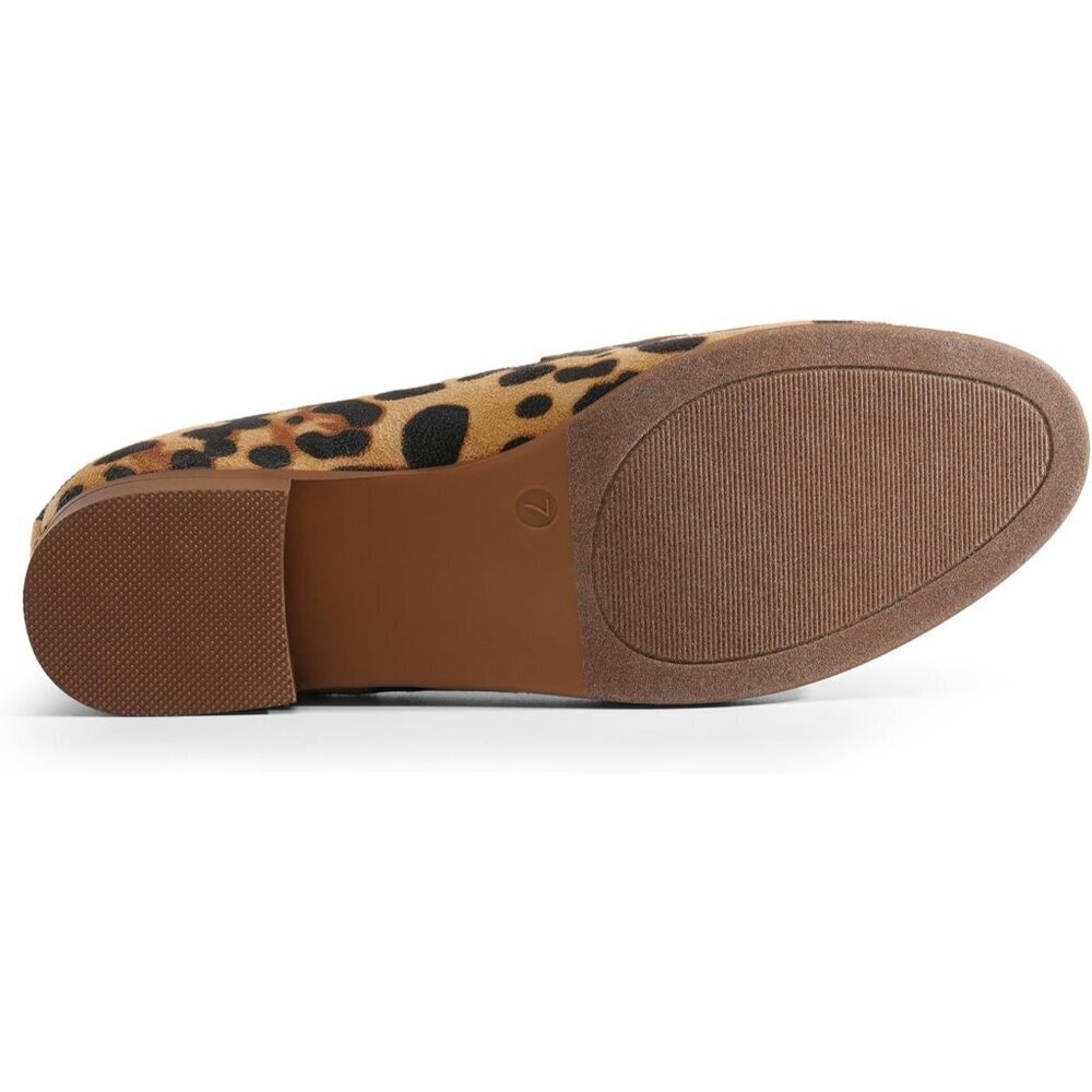 Dream Pairs Women Leopard-suede Faux Suede Closed Rounded Toe Loafers Shoes - Picture 5 of 7
